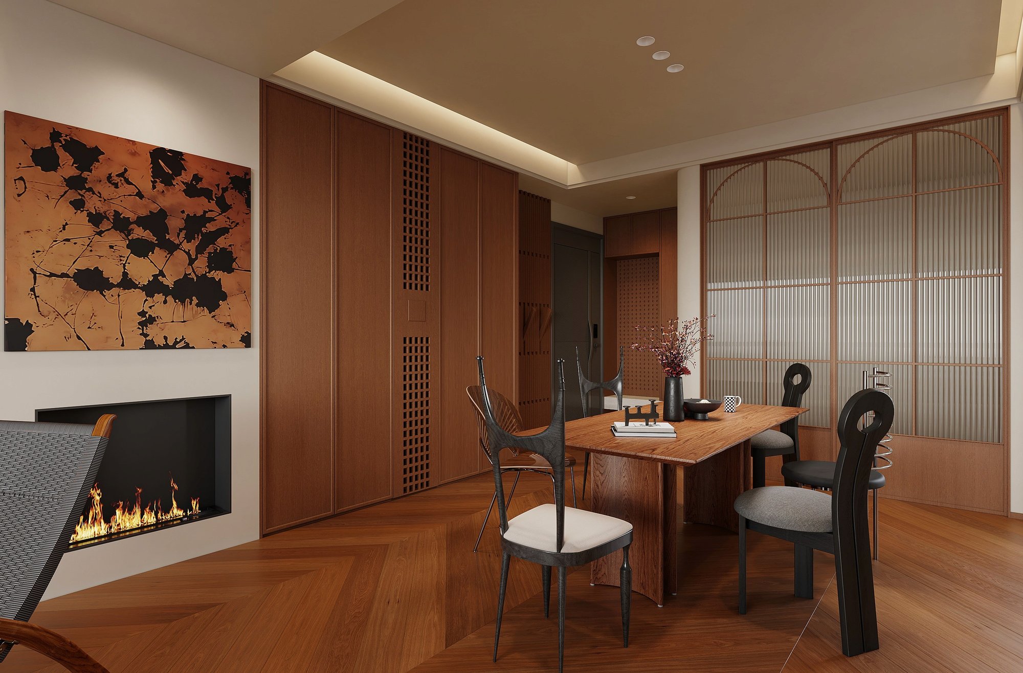 Light toned modern home interior design Singapore