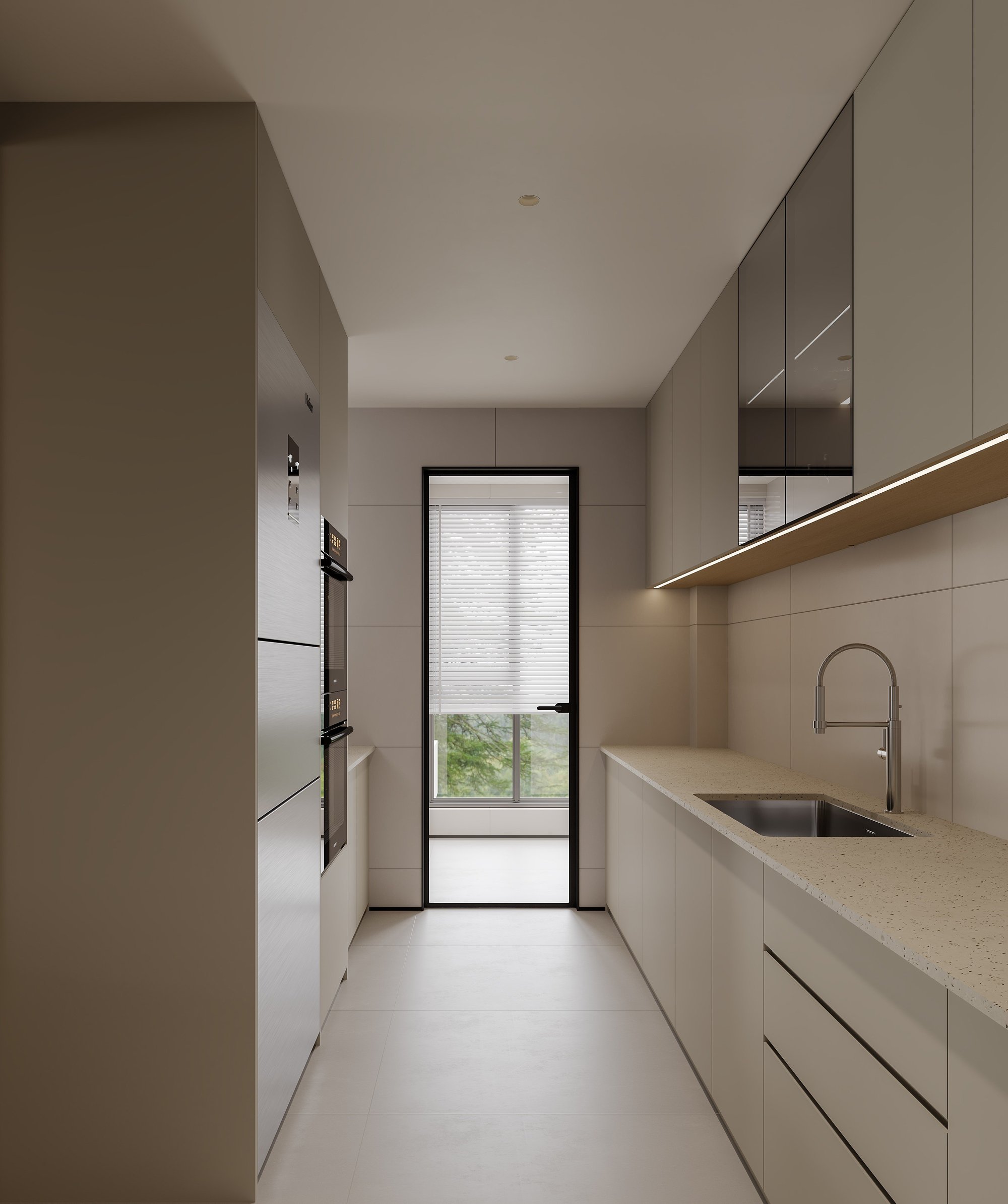 Modern residential interior design Singapore living room