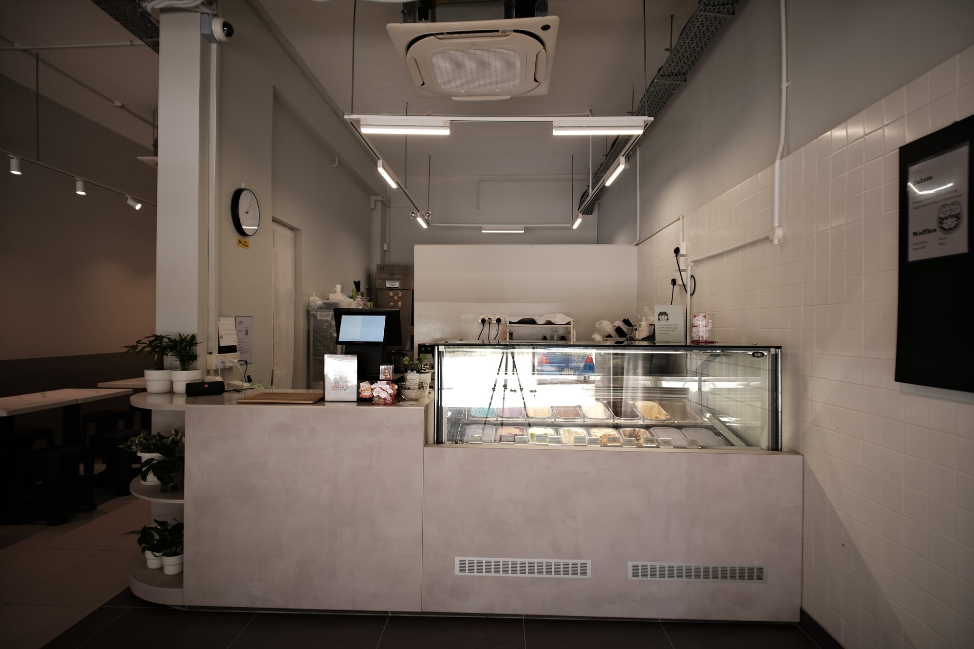 Modern cafe seating interior design Singapore